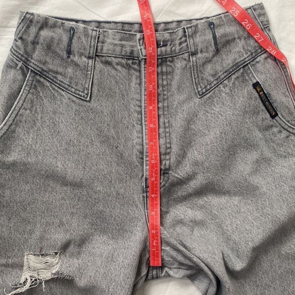 Vintage 80s High Waist Jeans Sz 26/27 waist - Picture 14 of 15